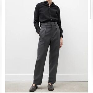 Anne Klein Charcoal Wool Vintage Trousers size 10